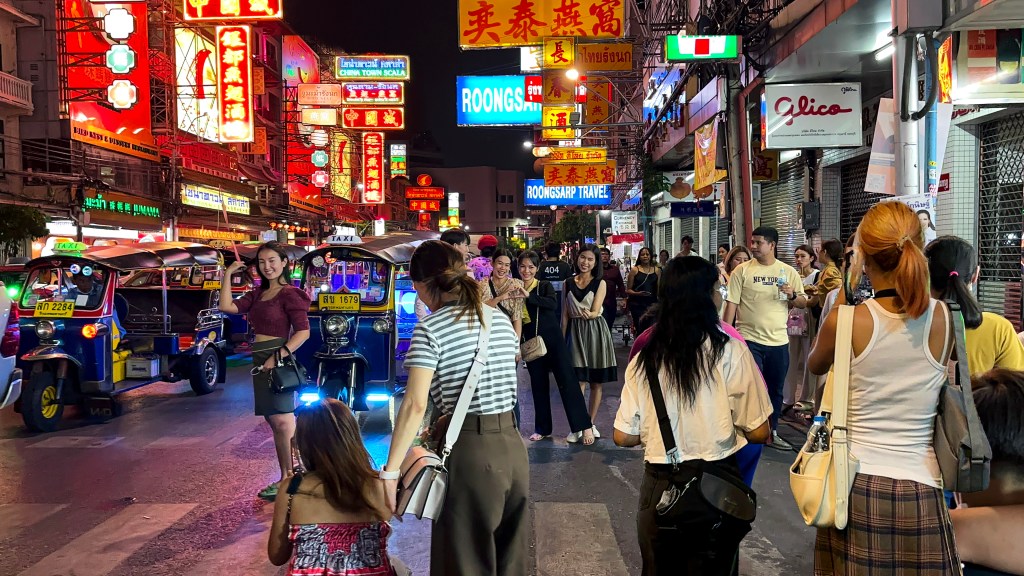 Yaowarat Road, Chinatown. Streets of Bangkok, Thailand. 