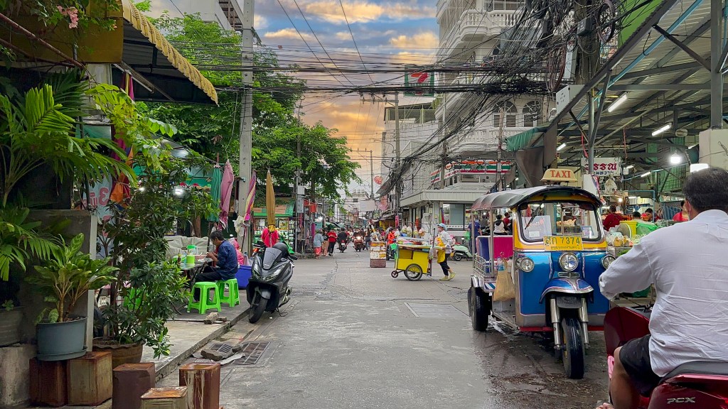 Streets of Bangkok, Thailand. 
